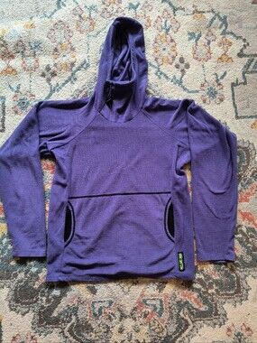 Men's Medium Purple Melanzana Microgrid Hoodie